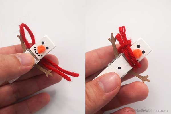 [Clothespin Snowman Craft]