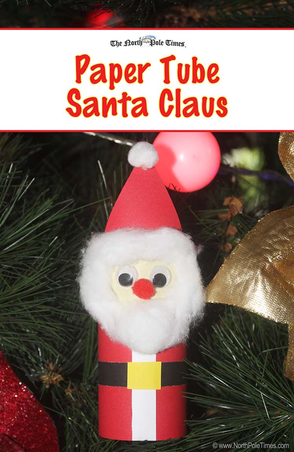 [Paper Tube Santa Claus Craft]