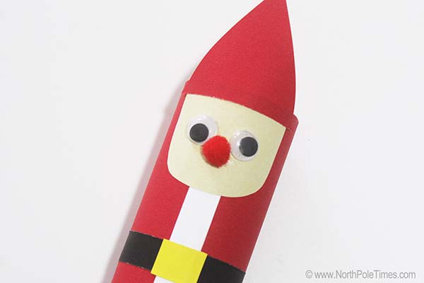 [Paper Tube Santa Claus Craft]