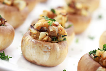 [Deviled Clam Stuffed Mushrooms]