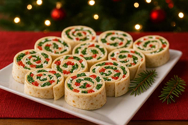 [Holiday Pinwheel Appetizer Bites]