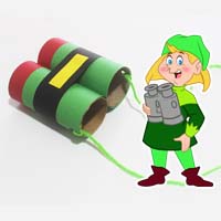 [Holly Elf Binoculars Craft]