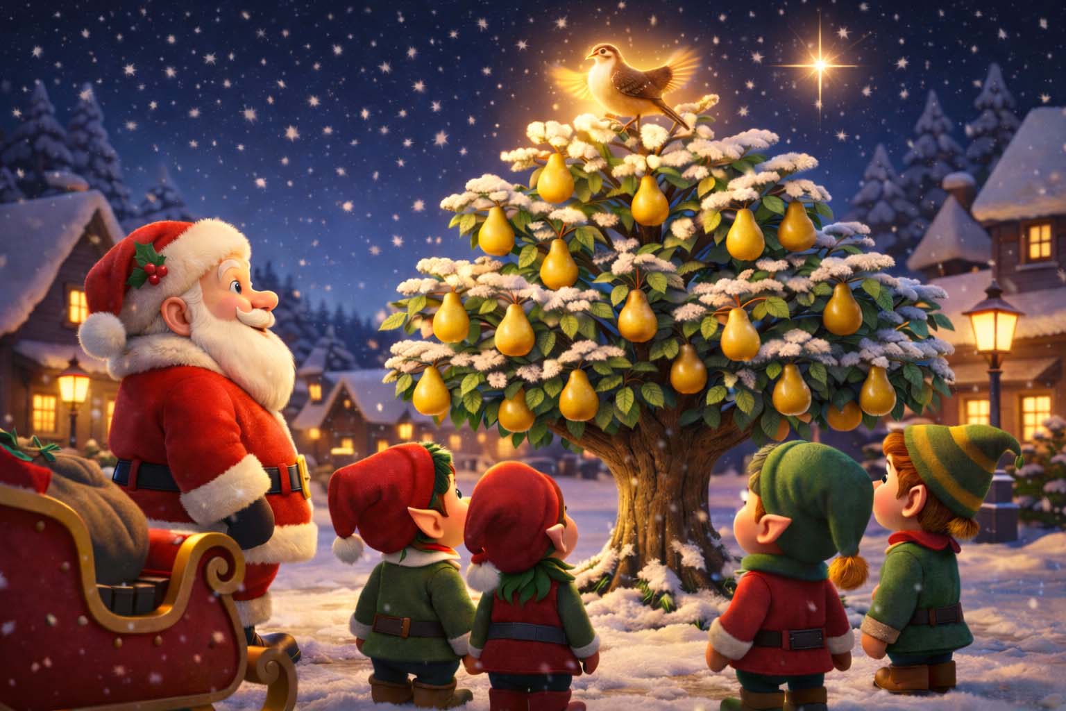 [On the First Day of Christmas at the North Pole]