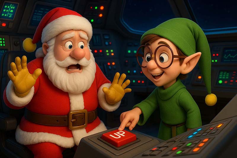 [Waldo Reveals Gizmo Elf’s Secret Invention]